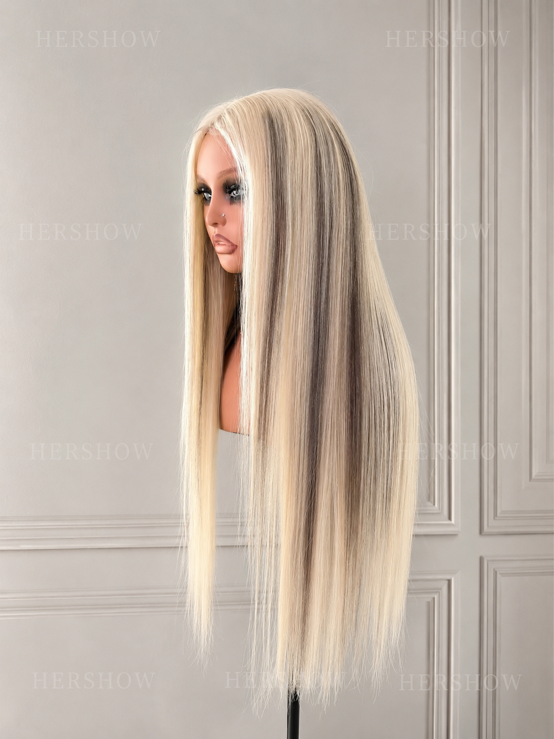 ICE VEIL | Platinum Money Piece Wig