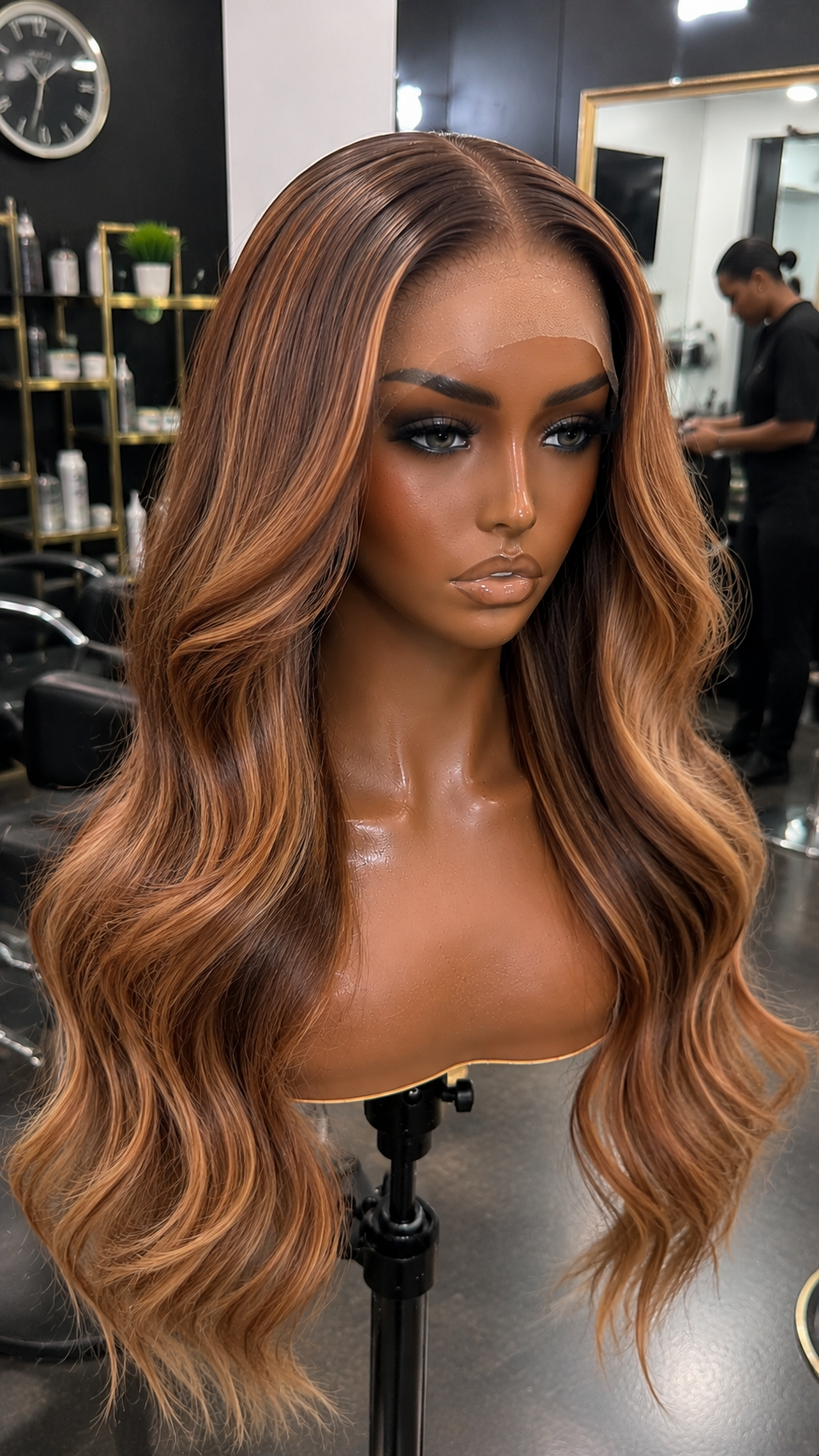 CARAMEL RIBBON BRONDE | Body Wave Wig