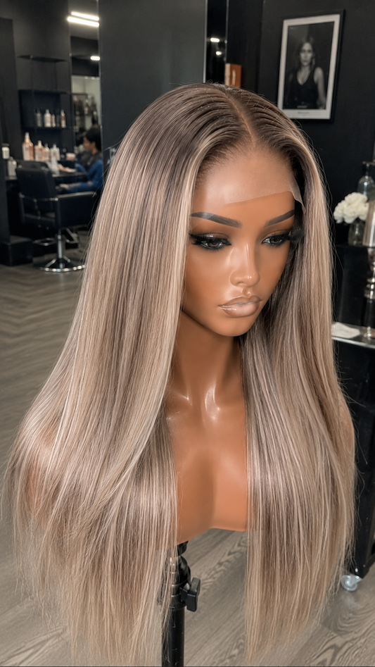 TAUPE ICE | Silk Straight Wig