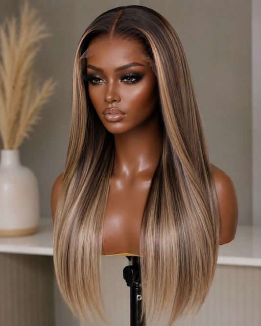 MOCHA BEIGE | Silk Straight Wig