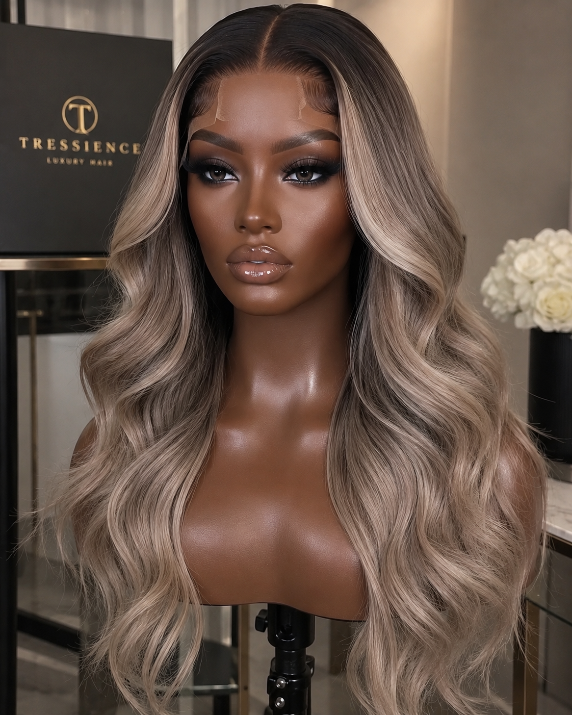 SMOKY VANILLA | Money Piece Wave Wig