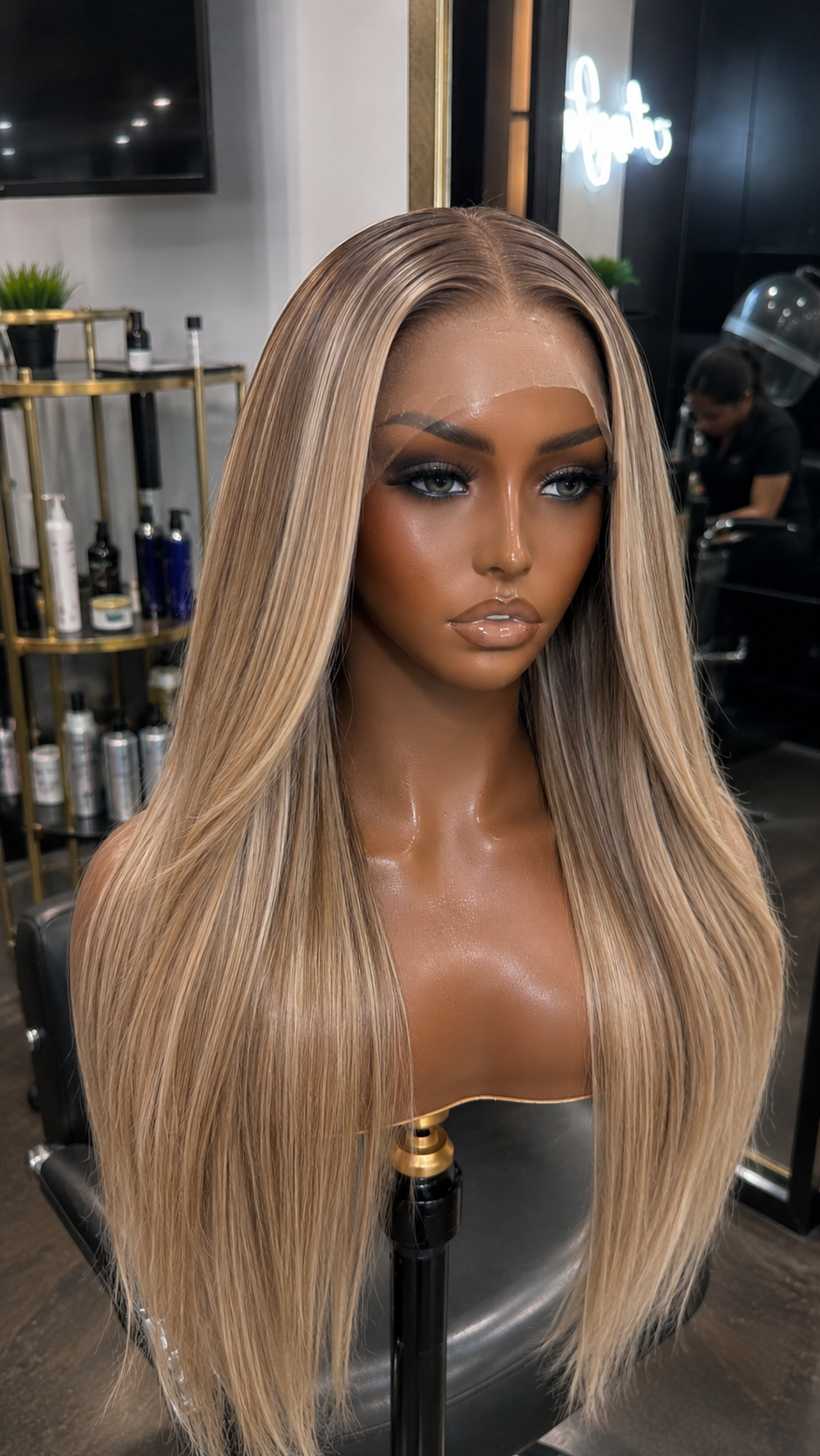 COOL BEIGE | Silk Straight Wig