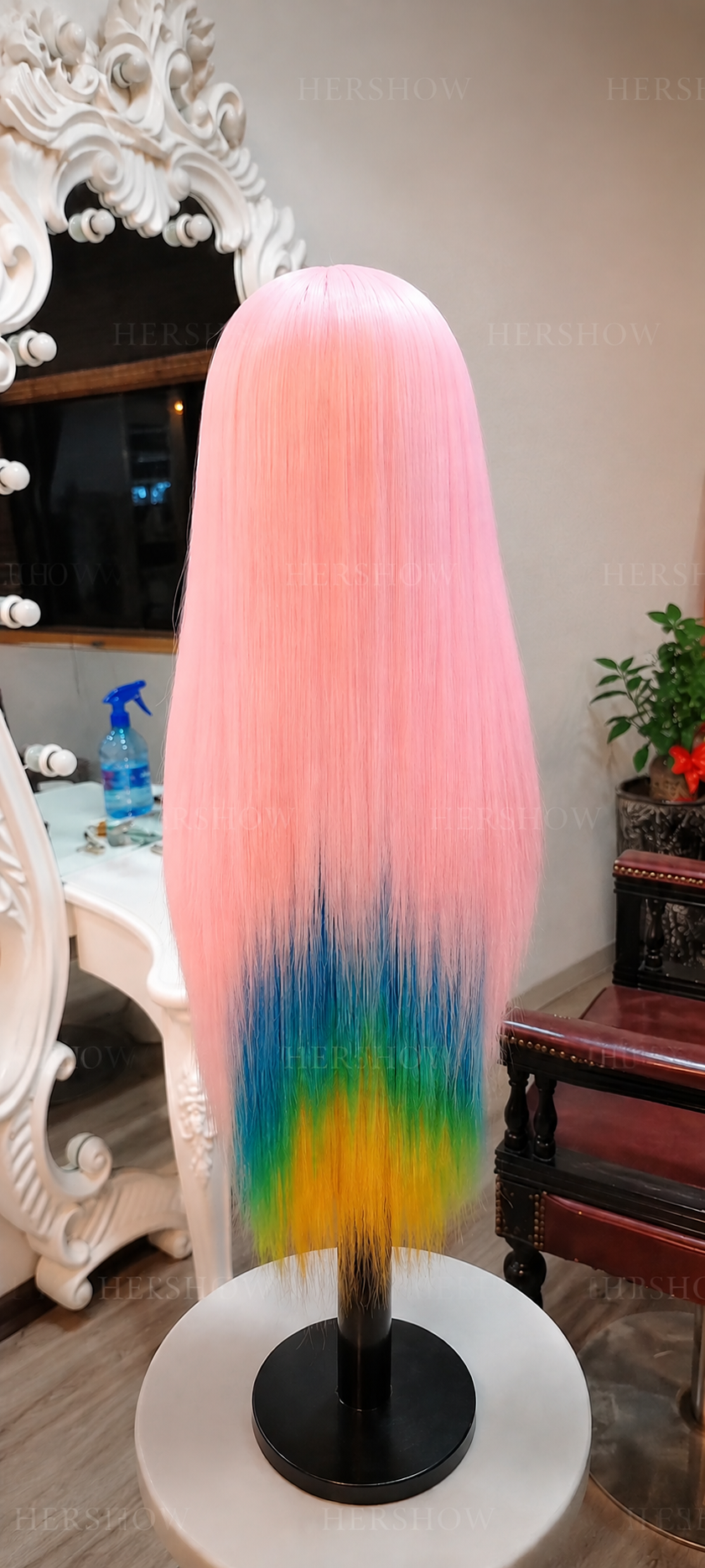 COTTON RAINBOW | Silk Straight Wig