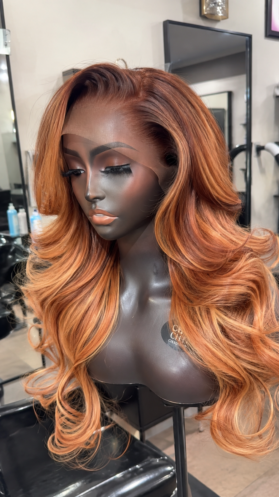 Luxury Copper Sunset Body Wave Wig