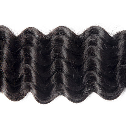 Tip-top Quality Raw Hair Deep Wave Hair Extensions 1 Bundle（never hair loss）