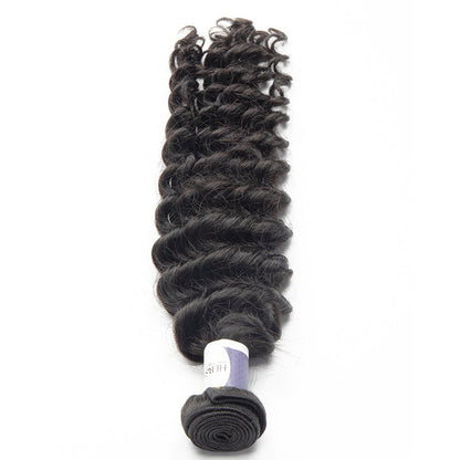 Tip-top Quality Raw Hair Deep Wave Hair Extensions 1 Bundle（never hair loss）