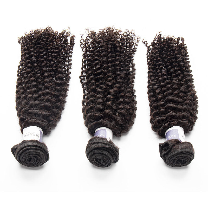 Tip-top Quality Raw Hair Kinky Curly Hair Extensions 3 Bundles（never hair loss）