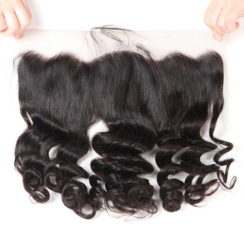 Top Raw Loose Wave 4 Bundles with 13x4 Frontal