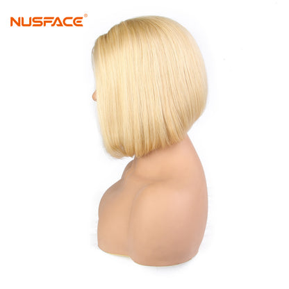 Top Virgin 613 Blonde 13x4 Straight Hair Lace Front Bob Wig 180 Density with Baby Hair (10"-14" Available)